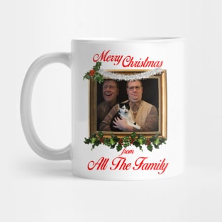 Cat Man Merry Christmas From All The Family Mug